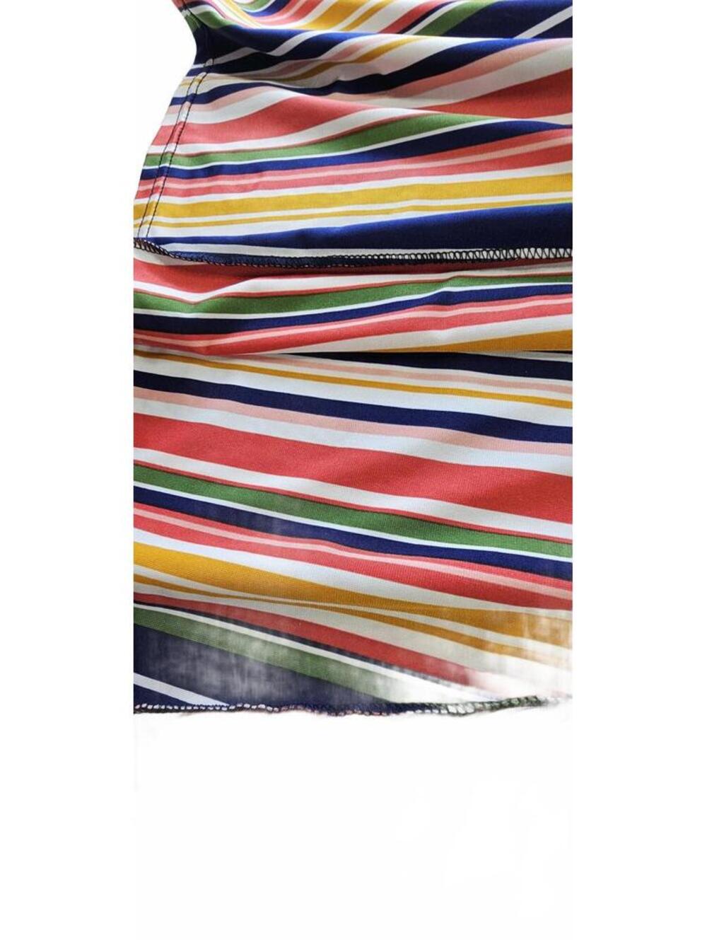 Chances R Size 2X Multicolor Striped Flared Skirt 32 Inches - Picture 7 of 16